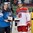 MINSK, BELARUS - MAY 24: Finland's Jarkko Immonen #26 and Czech Republic's Jan Kolar #29 are named Players of the Game during semifinal round action at the 2014 IIHF Ice Hockey World Championship. (Photo by Richard Wolowicz/HHOF-IIHF Images)

